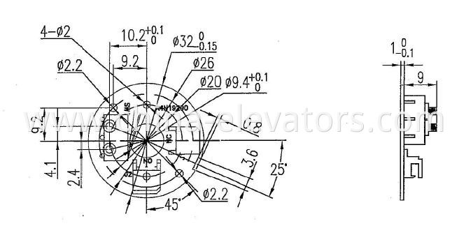 BAS10B / A4N19290 Key Switch